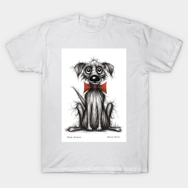 Posh pooch T-Shirt by Keith Mills